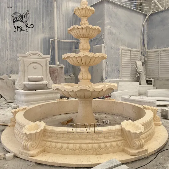 Sales Garden Decoration Large Marble Stone Water Fountain Mfwg-19